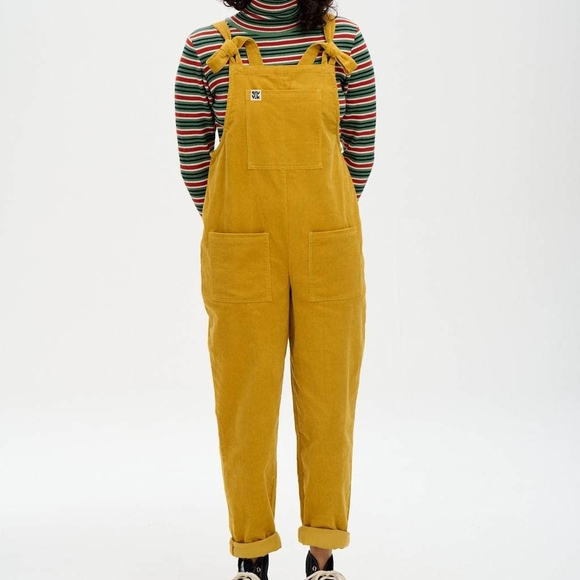 Lucy & Yak Pants - Lucy & Yak Mustard Yellow Corduroy Jumpsuit
